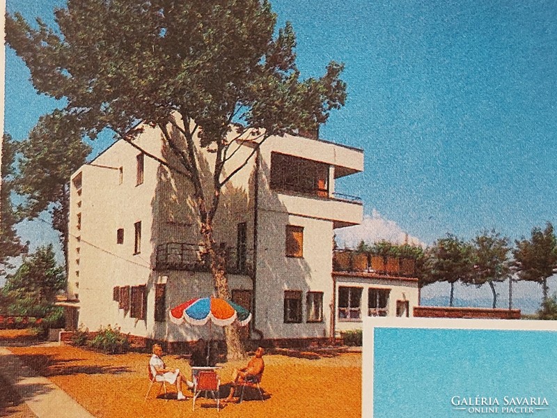 Régi képeslap Balaton retro fotó levelezőlap Zamárdi