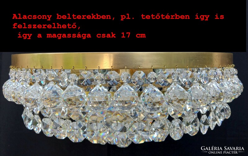 KRISTÁLYCSILLÁR SWAROVSKI GÖMB FÜGGŐKKEL