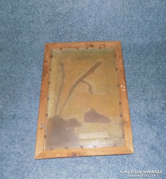 Signed painting in picture frame 
