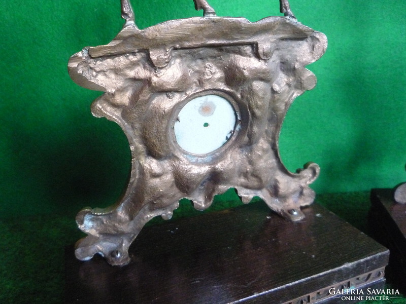 Fireplace clock case - pair.