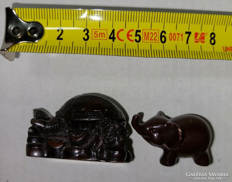 Elefánt és teknősbéka figurák, szobrocskák  (Akár INGYENES szállítással)