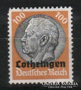 Német megszállás 0030 (Lotharingia) Mi 16 postatiszta     12,00 Euró