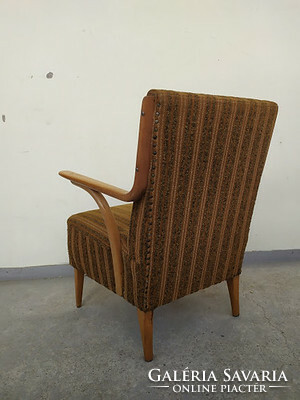 Retro armchair furniture wooden armrest upholstered armchair chair 1 piece 5477