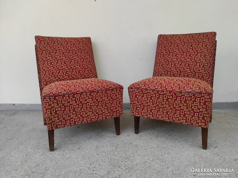 Retro fotel bútor kárpitozott különleges dizájn fotel szék 4 darab 5485