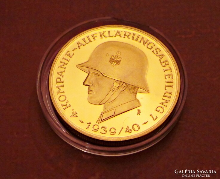 4th Armored Squad - gold-plated commemorative medal