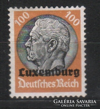 Német megszállás 0022 (Luxemburg) Mi 16 postatiszta     18,00 Euró
