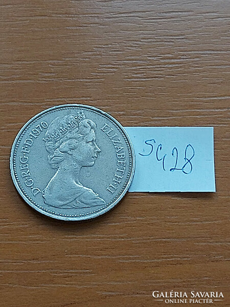 English England 10 pence 1970 ii. Elizabeth copper-nickel, s428