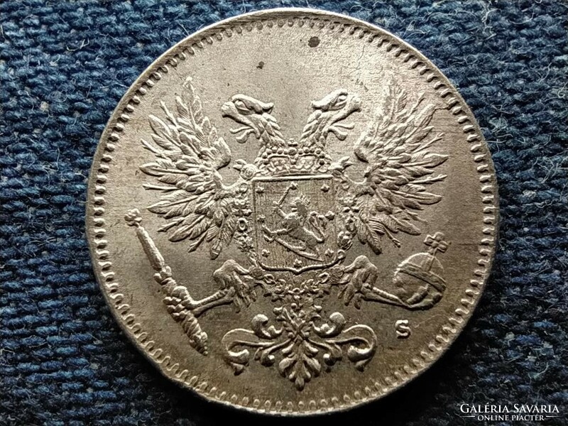 Finland ii. Miklós (1894-1917) .750 Silver 50 pence 1917 s (id55308)