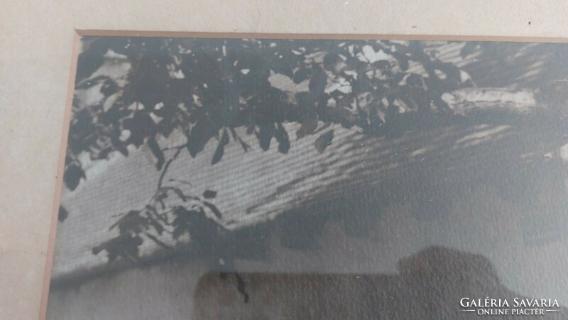 (K) Régi kép 40x52 cm kerettel, szignózott