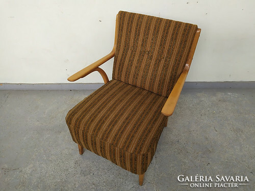 Retro armchair furniture wooden armrest upholstered armchair chair 1 piece 5477
