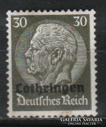 Német megszállás 0027 (Lotharingia) Mi 11 postatiszta     2,20 Euró