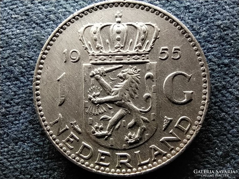 Hollandia I. Julianna (1948-1980) .720 ezüst 1 Gulden 1955 (id59362)