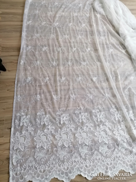 Dreamy huge tulle embroidered curtain 231 x 440