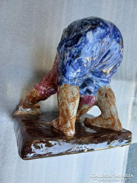 Ferenc Medgyessy's small sculpture is glazed terracotta.
