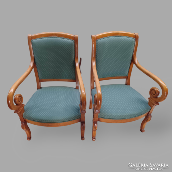 Neobarokk karos szék párban