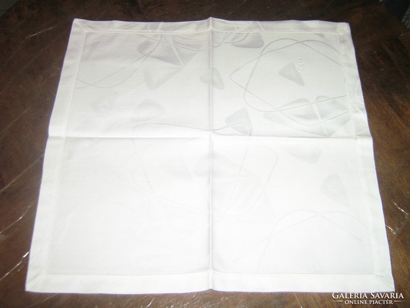 Beautiful white damask napkin