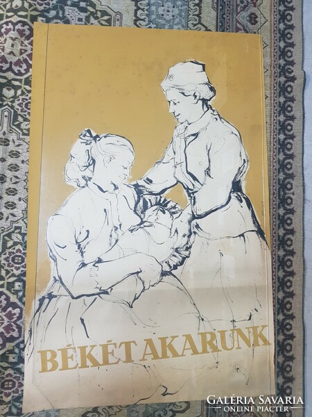 Old communist propaganda poster. László Balogh