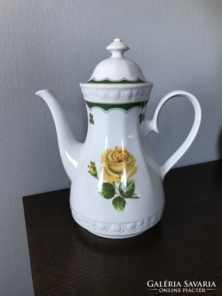 Nagyon szép Bavaria sárga rózsás teáskanna teás kanna kiöntő