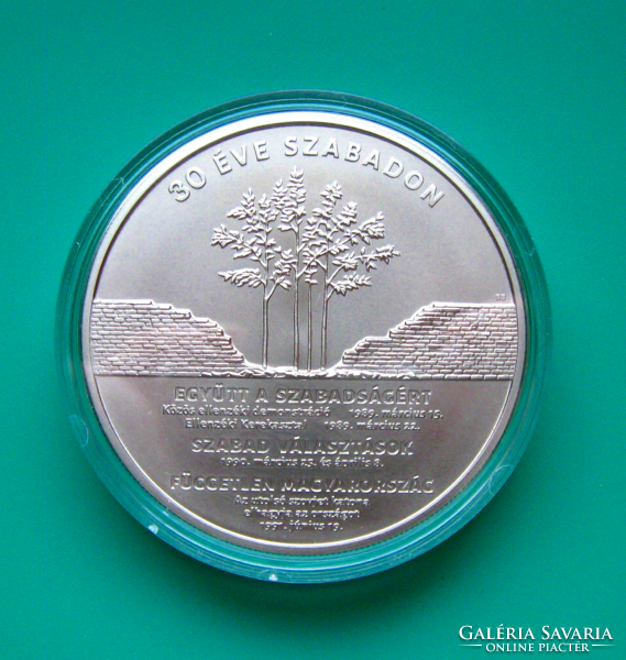 2020 - 30 Years Free - giant non-ferrous metal commemorative coin - 3000 ft bu - in capsule, with description
