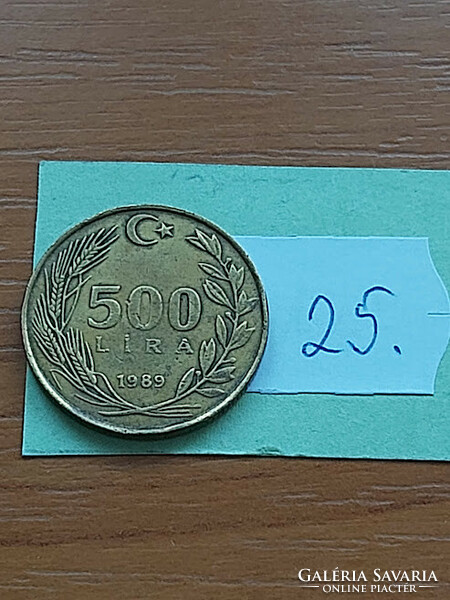 Turkey 500 lira 1989 25