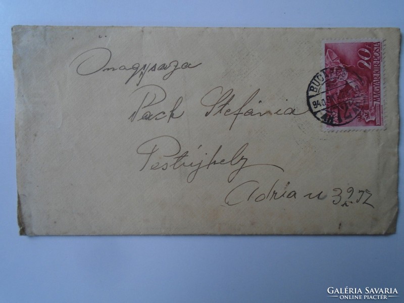 D195735 letter 1940 Budapest - Pestújhely