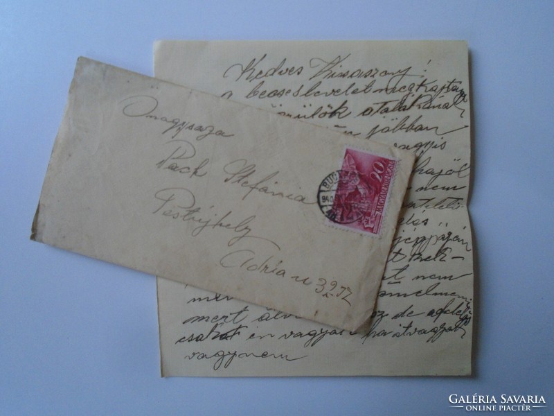 D195735 letter 1940 Budapest - Pestújhely