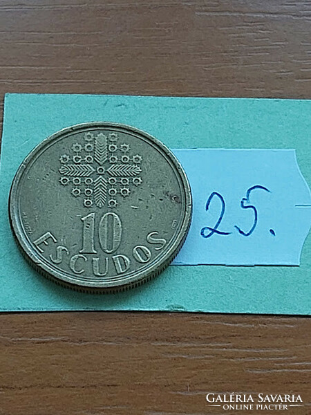 Portugal 10 escudos 1987 lace 25
