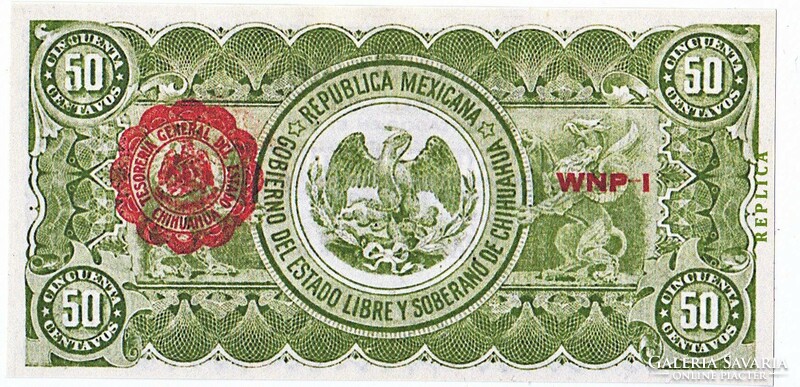 Mexico 50 Mexican centavo 1915 replica