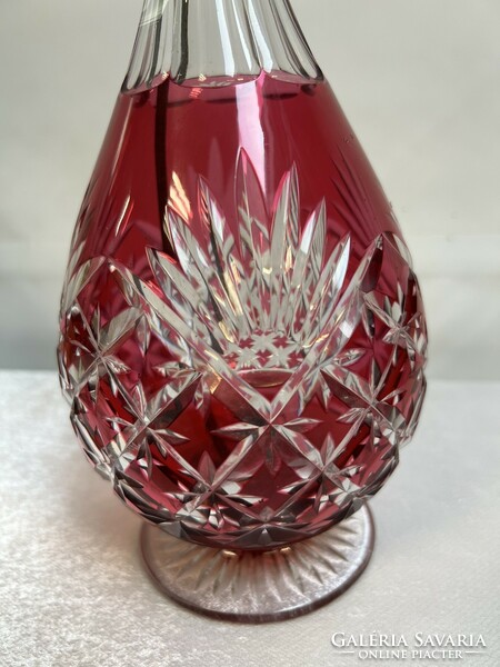 Glass crystal perfume bottle - large size