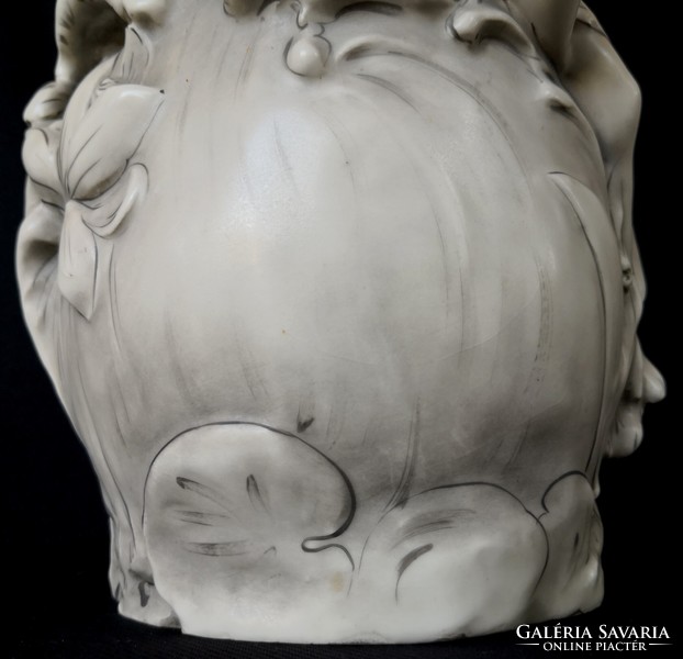 Dt/342 - antique royal dux - huge fairy art-nouveau vase
