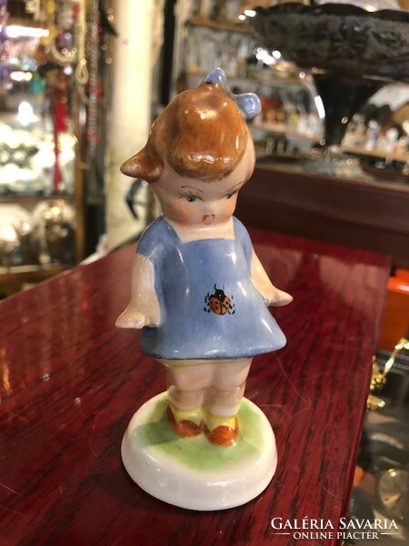 Ladybird girl from Bodrogkeresztúr, 12.5 cm high work