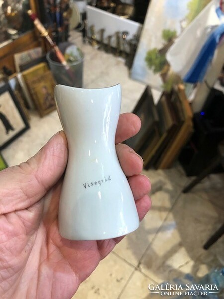 Aquincum porcelain vase, Visegrád, size 10 cm.