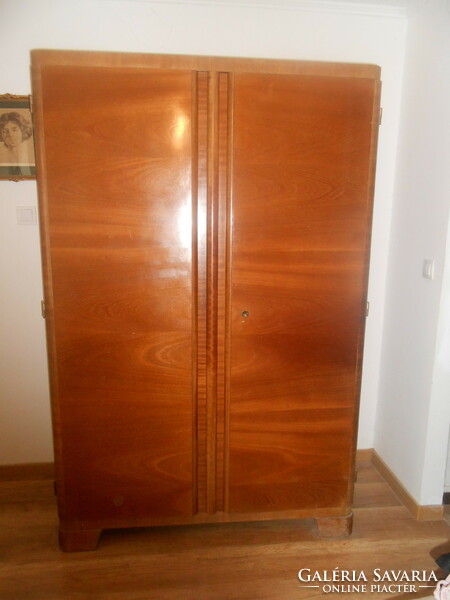 Art deco wardrobe, with hangers