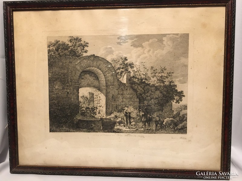 Antik metszet . “ J. Mechouf Róma 1795.