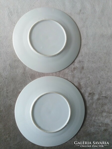 Japán, tojáshéj porcelán tányérkák /  2 db.
