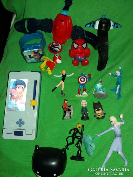 Retro Mcdonalds happy meal and kinder action hero figures toys in one package according to the pictures 2