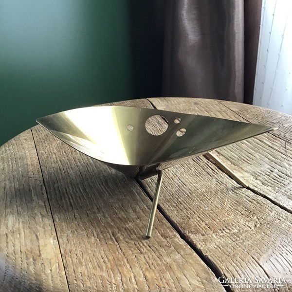 Modern small copper colored metal bowl