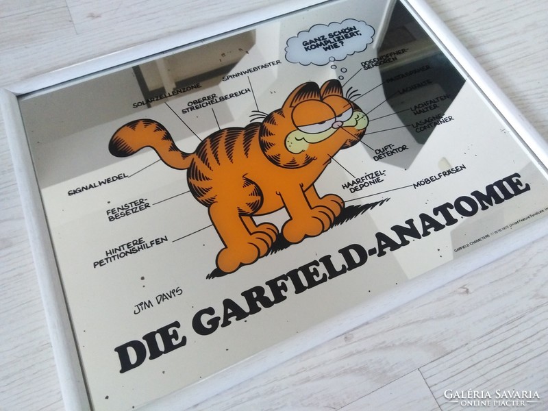 Garfield - dekorációs dísztárgy, tükör