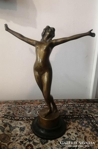 Art deco bronze statue