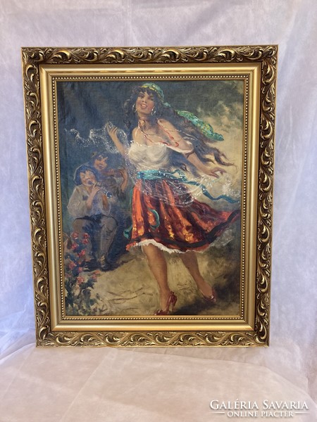Unknown painter: gypsy girl