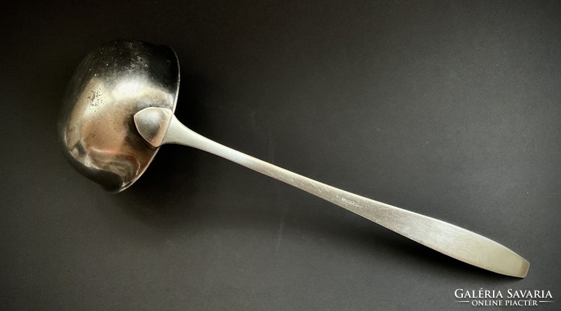Russian old stainless large ladle mink