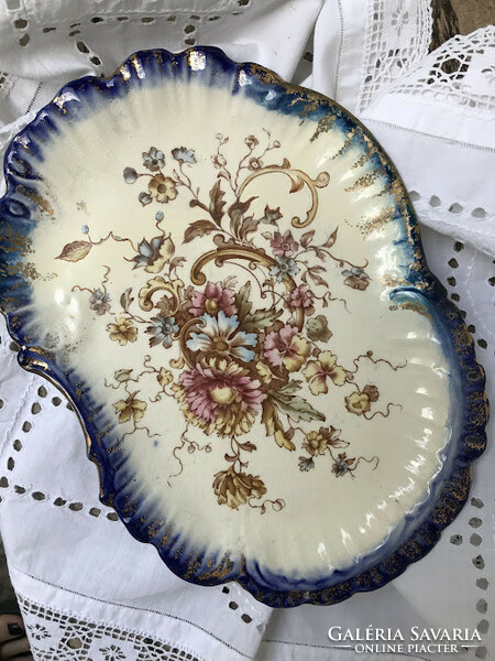 Antique, faience offering bowl