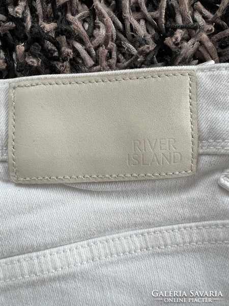River island white trousers size S
