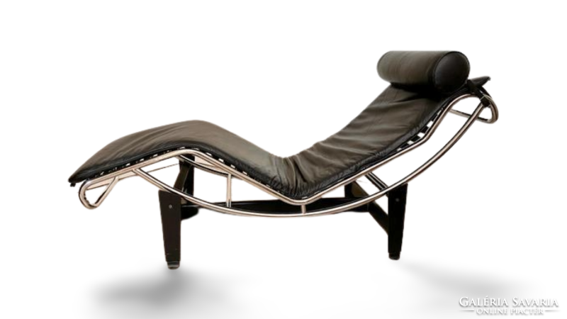 Le corbusier lc4 lounge chair black leather