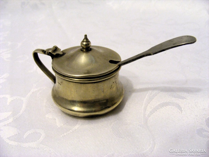 Antique, silver-plated, table salt shaker, spicy or spicy cream pots, available in pieces