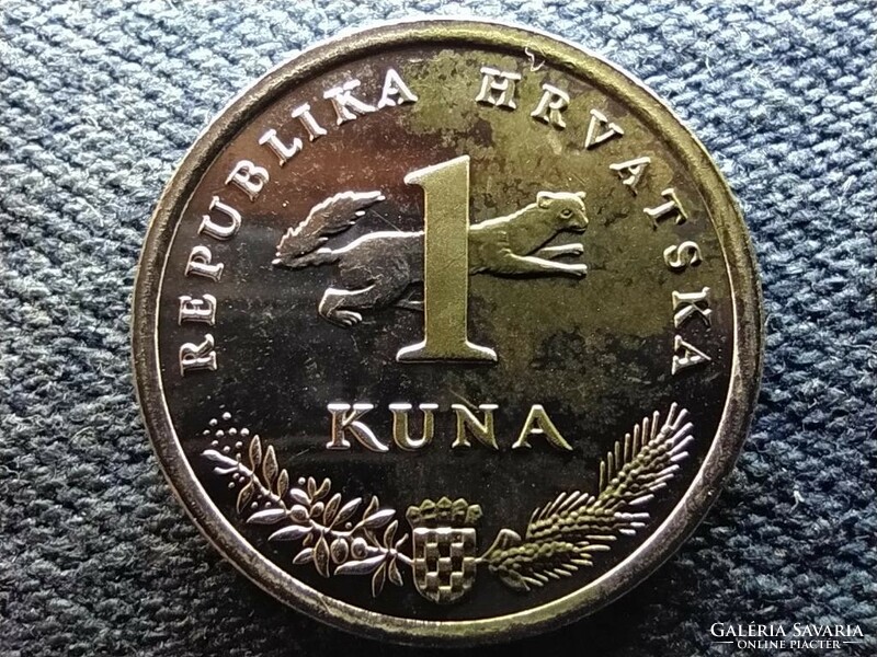 Croatia Kuna 10th Anniversary 1 Kuna 2004 pp unc from circulation series (id70192)