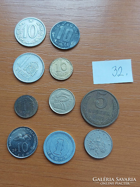 10 mixed coins 32