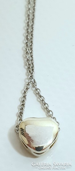 Pandora ezüst (925) nyaklánc, szív medállal