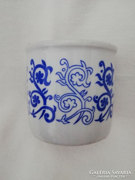 Zsolnay retro mug with blue pattern