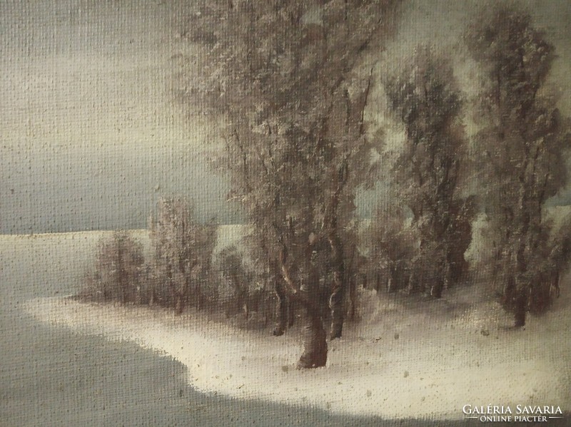 A cozy winter painting by Seguin mille